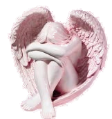 Soft pink angel portrait
